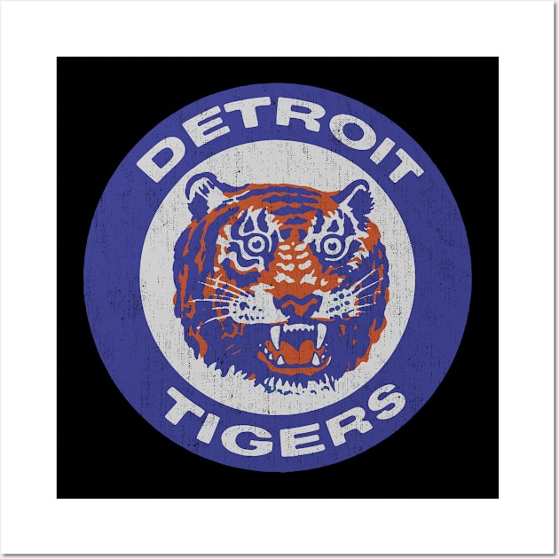 vintage detroit tigers Wall Art by deadseriesart